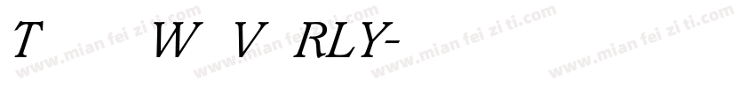 TAN   WAVERLY字体转换